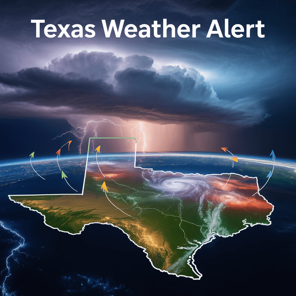Dashboard d'analyse météorologique du Texas avec système de surveillance des risques climatiques